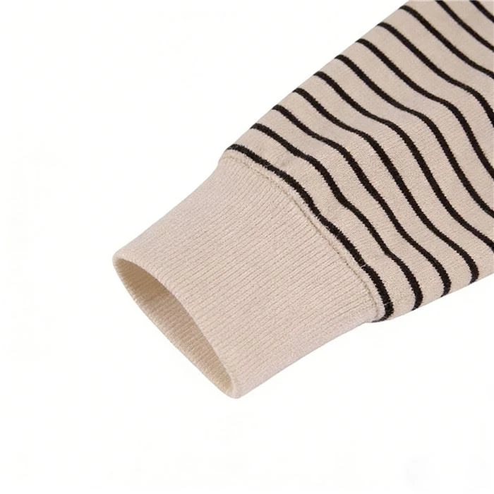 Stripes Long Sleeve T Shirt high quality